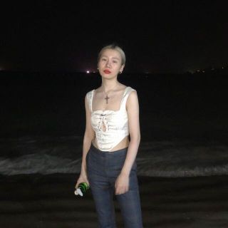 ジュエティ(jouetie)の"Nodress" ホワイト ジャガード織 コルセットキャミソール(ベスト/ジレ)