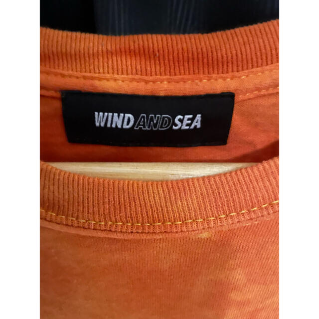 Supreme(シュプリーム)のwind and sea 刺繍ロゴ オレンジ タイダイ Tシャツ 限定品 M メンズのトップス(Tシャツ/カットソー(半袖/袖なし))の商品写真