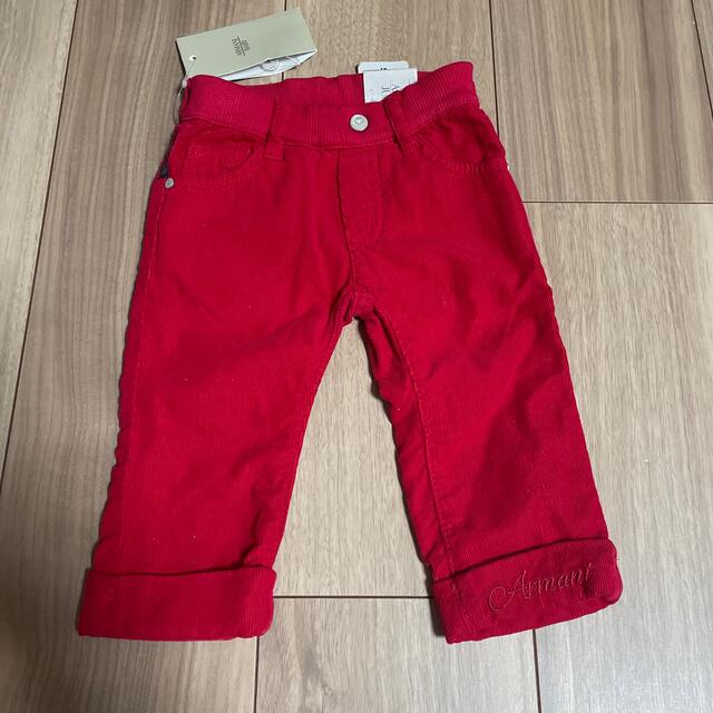 ARMANI JUNIOR(アルマーニ ジュニア)のマリちゃん様専用　アルマーニ赤ズボン　ホットビスケット赤T キッズ/ベビー/マタニティのベビー服(~85cm)(パンツ)の商品写真