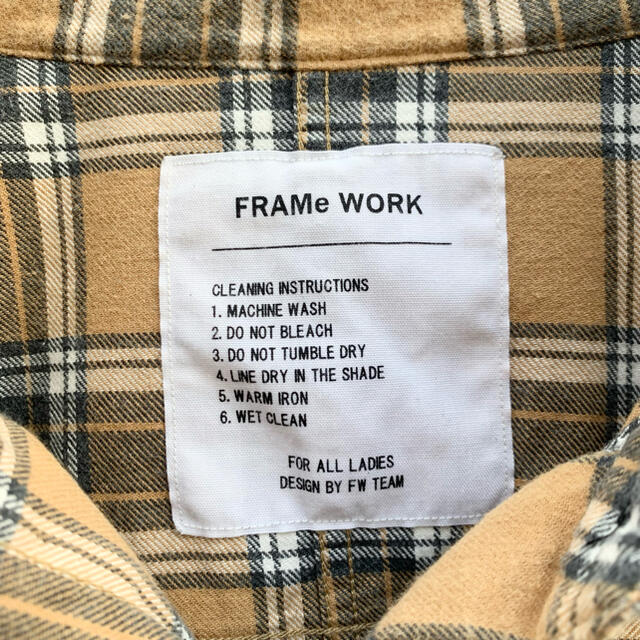 FRAMeWORK(フレームワーク)のフレームワーク ネルシャツ ビッグシルエット オーバーサイズ チェック ゆったり レディースのトップス(シャツ/ブラウス(長袖/七分))の商品写真