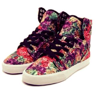 ミキオサカベ(MIKIO SAKABE)の新品★SUPRA★ お花刺繍ハイカットスニーカー(スニーカー)