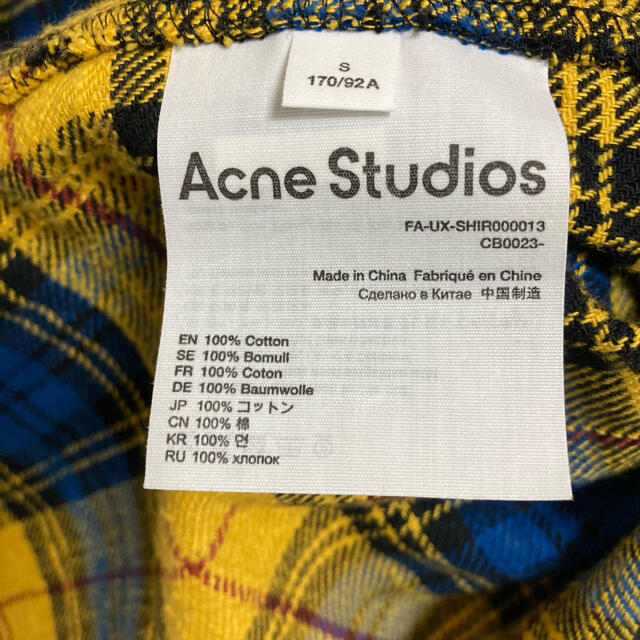 ACNE(アクネ)のAcne Studios 20-21aw ネルシャツ メンズのトップス(シャツ)の商品写真