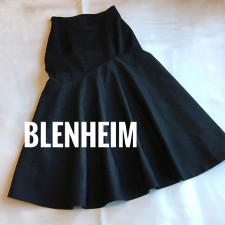 エムプルミエ(M-premier)のBLENHEIM ブレンヘイム　アシンメトリー　スカート　ロングスカートブラック(ロングスカート)