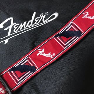 フェンダー(Fender)のfender ストラップ　フェンダー　新品　赤(ストラップ)