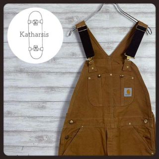 カーハート(carhartt)の【USA製】90s カーハート　ダック生地　オーバーオール　サロペット(サロペット/オーバーオール)