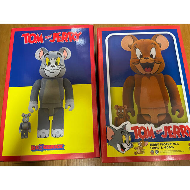 MEDICOM TOY(メディコムトイ)のBE@RBRICK TOM & JERRY フロッキー 100％ ＆ 400％ エンタメ/ホビーのフィギュア(その他)の商品写真