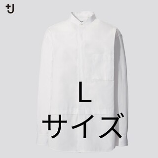 ユニクロ(UNIQLO)の値下げ 新品 ユニクロ +J スーピマコットンオーバーサイズスタンドカラーシャツ(シャツ)