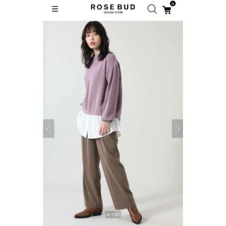 ローズバッド(ROSE BUD)の【新品/未使用/タグ付】ROSE BUD レイヤード風ニット(ニット/セーター)