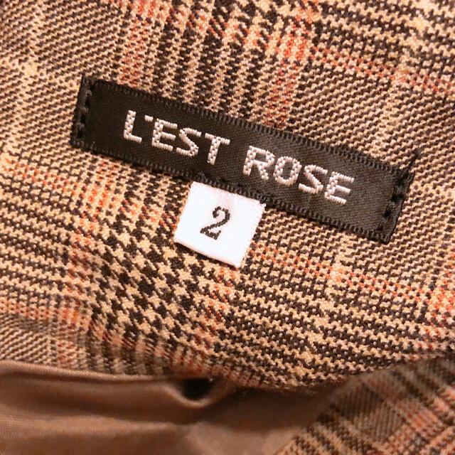 L'EST ROSE(レストローズ)のL'EST ROSE レストローズ チェック フリル スカート レディースのスカート(ひざ丈スカート)の商品写真
