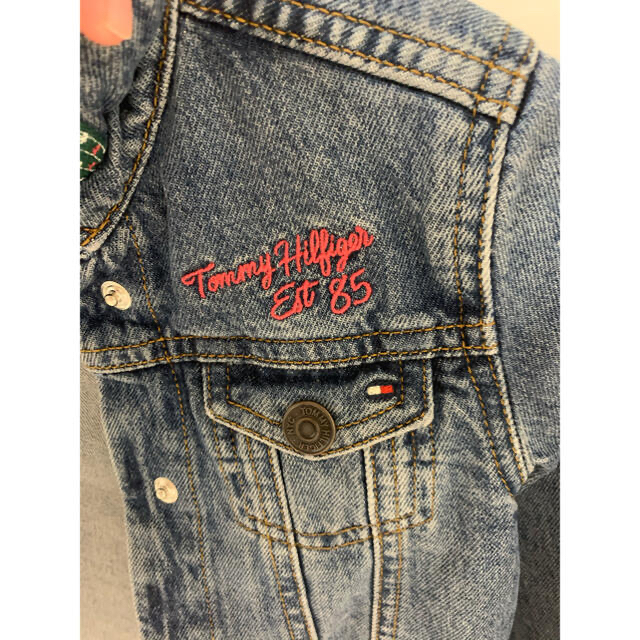 TOMMY HILFIGER(トミーヒルフィガー)の新品✳︎TOMMY HILFIGER✳︎フリンジデニムジャケット✳︎Gジャン キッズ/ベビー/マタニティのキッズ服女の子用(90cm~)(ジャケット/上着)の商品写真