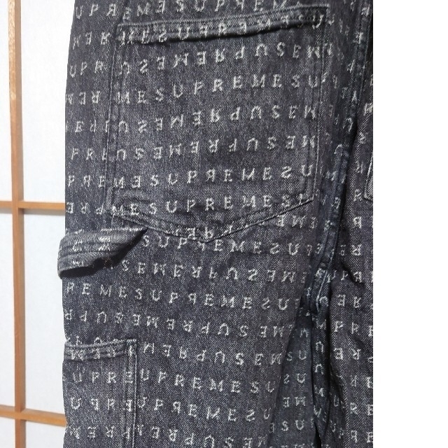 supreme logo overalls オーバーオール M 未使用 3