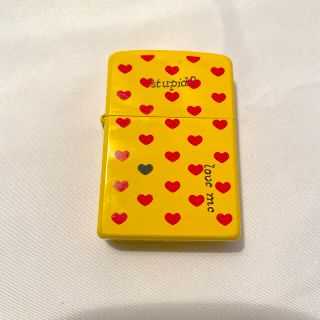 ジッポー(ZIPPO)のhide zippoライター　イエローハート　廃盤(タバコグッズ)