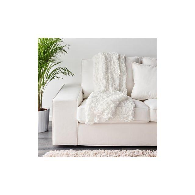 IKEA(イケア)の【IKEA】OFELIA - 毛布, ホワイト インテリア/住まい/日用品の寝具(毛布)の商品写真