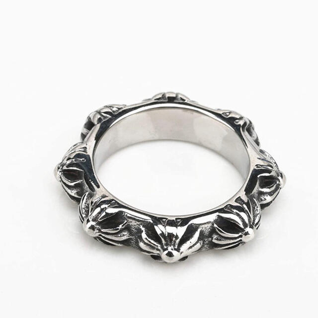 Chrome Hearts(クロムハーツ)のクロスリング 指輪  ステンレスリング アンティーク仕上げ ユニセックス リング メンズのアクセサリー(リング(指輪))の商品写真