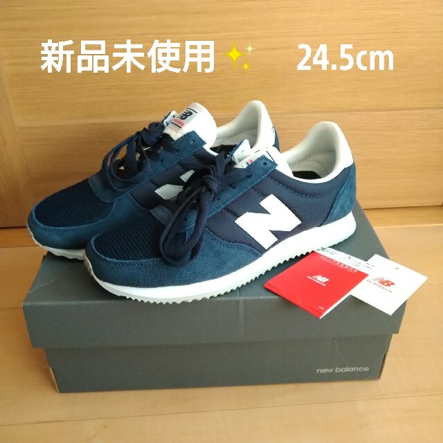 New Balance(ニューバランス)のるお様専用⭐新品未使用✨new balance　24.5cm　ネイビー レディースの靴/シューズ(スニーカー)の商品写真