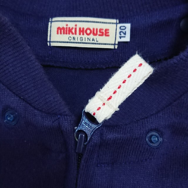 mikihouse(ミキハウス)のMIKI HOUSE  パーカー 120cm キッズ/ベビー/マタニティのキッズ服男の子用(90cm~)(ジャケット/上着)の商品写真