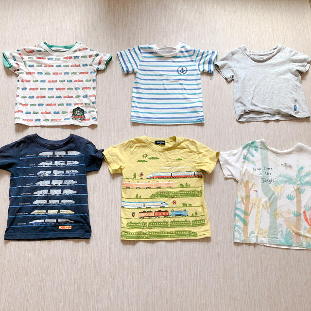 Tシャツ　95-100 6着　まとめ売り キッズ/ベビー/マタニティのキッズ服男の子用(90cm~)(Tシャツ/カットソー)の商品写真