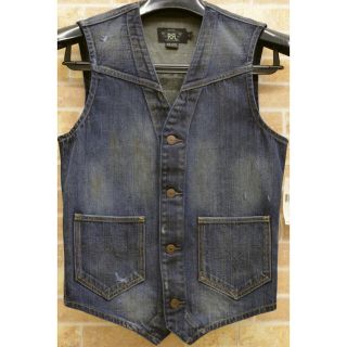 ダブルアールエル(RRL)のタグ付き新品　RRL デニム　レッドフォードベスト　Redford Vest(ベスト)