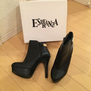 エスペランサ(ESPERANZA)の新品未使用♡ESPERANZA ゴールドバーショートブーツ(ブーツ)