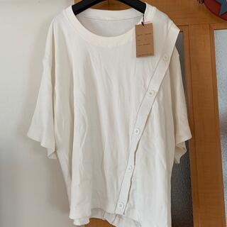 半袖　トップス　オフホワイト　大きいサイズ　4L 新品(Tシャツ(半袖/袖なし))