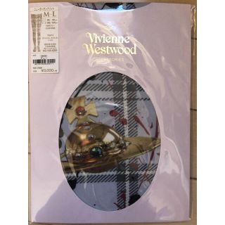 ヴィヴィアンウエストウッド(Vivienne Westwood)の【新品】Vivienne Westwood ニュータータンプリント タイツグレー(タイツ/ストッキング)