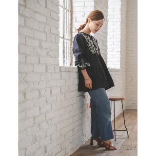 フィフス(fifth)の(専用)フラワー刺繍ティアードチュニック(チュニック)