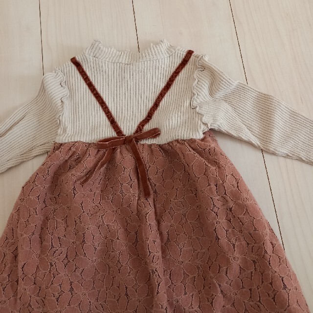 apre les cours ワンピース 秋冬服 95cm キッズ/ベビー/マタニティのキッズ服女の子用(90cm~)(ワンピース)の商品写真