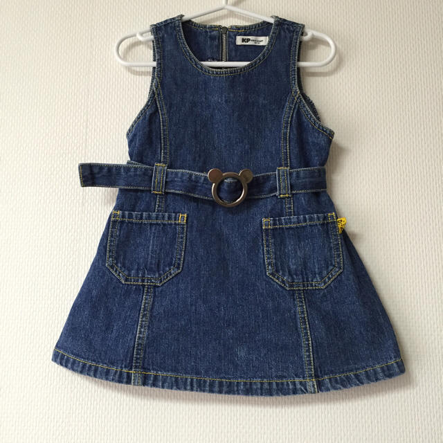 KP(ニットプランナー)のKP デニムワンピース 95 キッズ/ベビー/マタニティのキッズ服女の子用(90cm~)(ワンピース)の商品写真