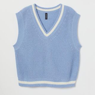 エイチアンドエイチ(H&H)のH&M リブニット プルオーバーベスト(ベスト/ジレ)