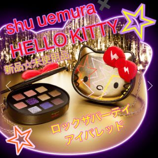 シュウウエムラ(shu uemura)の【新品】シュウウエムラ　キティ　クリスマス　限定　アイシャドウ  パレッド　(アイシャドウ)