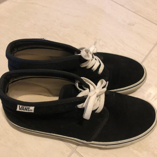 VANS(ヴァンズ)のバンズ VANS スニーカー ブラックスエード 25.5cm※値下げ レディースの靴/シューズ(スニーカー)の商品写真