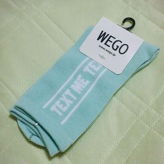 ウィゴー(WEGO)の定価以下♥ WEGO サイドロゴラインソックス(ソックス)