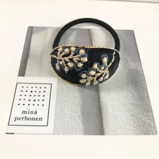 ミナペルホネン(mina perhonen)のハンドメイド ミナペルホネン 生地使用 オーバル ヘアアクセ(ヘアゴム/シュシュ)