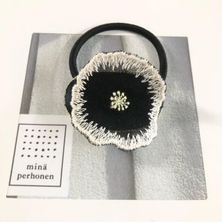 ミナペルホネン(mina perhonen)のハンドメイド ミナペルホネン 生地使用 オーバル ヘアアクセ(ヘアゴム/シュシュ)