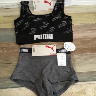 プーマ(PUMA)のPUMA ハーフトップ＆ショーツ 新品(ブラ&ショーツセット)