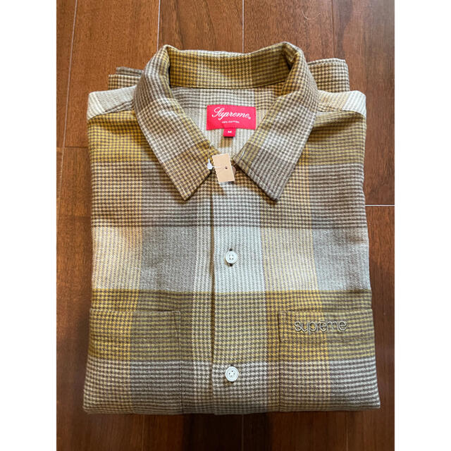 M Supreme Plaid Flannel Shirt Olive 茶色