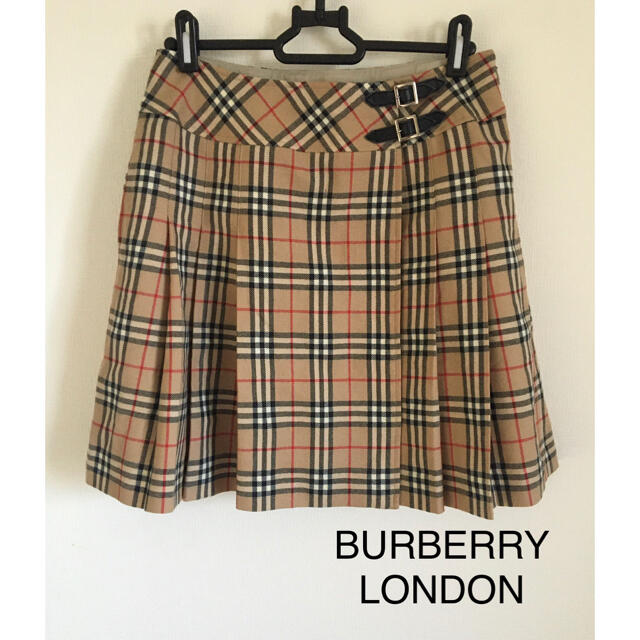 BURBERRY(バーバリー)のたけ様専用 BURBERRY LONDON ノバチェックウールプリーツスカート レディースのスカート(ひざ丈スカート)の商品写真