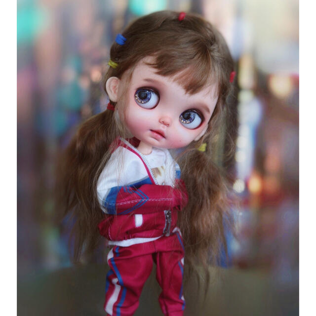 ブライス ゴムキャップ ネオブライス   モヘアウィッグ ハンドメイドのぬいぐるみ/人形(人形)の商品写真