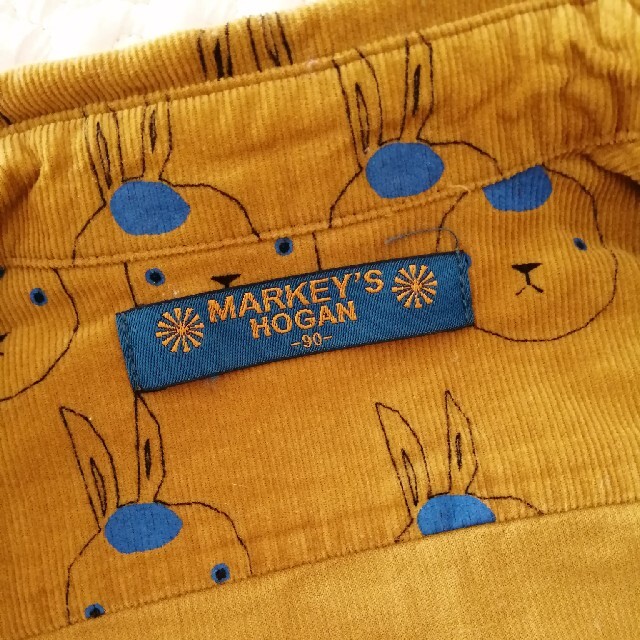 MARKEY'S(マーキーズ)のMARKEY'S ラビット柄コーデュロイシャツ90㎝ キッズ/ベビー/マタニティのキッズ服男の子用(90cm~)(ブラウス)の商品写真