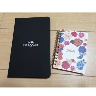 コーチ(COACH)のノート２冊(ノート/メモ帳/ふせん)