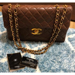 シャネル(CHANEL)のシャネル デカマトラッセ 肩掛け チェーン ショルダー バッグ 茶(ショルダーバッグ)