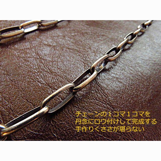 ナバホ ネックレス あずきチェーン 5.5mm 55cm ハンドメイド シルバー