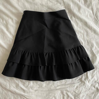ファミリア(familiar)のCHOPIN deux 黒スカート 130サイズ(スカート)