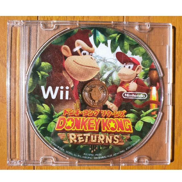 任天堂(ニンテンドウ)の任天堂Wiiのソフト・ドンキーコングリターンズ エンタメ/ホビーのゲームソフト/ゲーム機本体(家庭用ゲームソフト)の商品写真