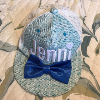 ジェニィ(JENNI)のジェニィ　リボン　レース　キャップ　52センチ(帽子)