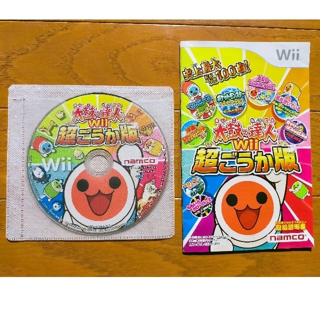 Wii(ウィー)の任天堂Wii・太鼓の達人 超ごうか版 エンタメ/ホビーのゲームソフト/ゲーム機本体(家庭用ゲームソフト)の商品写真