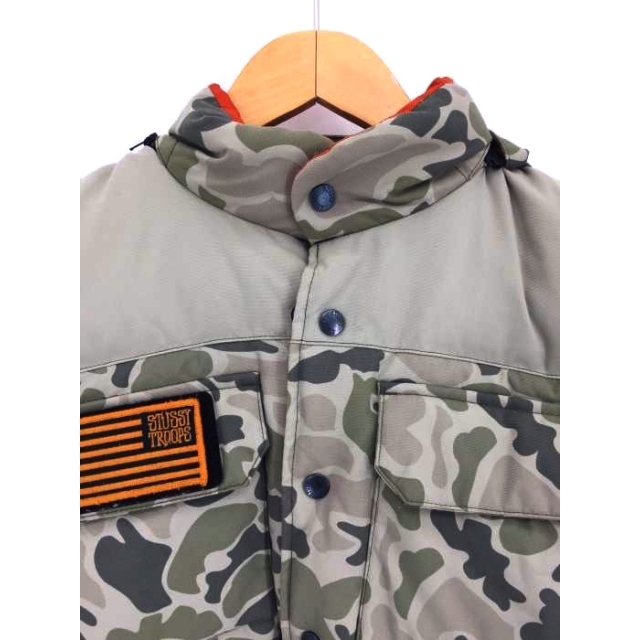 Stussy(ステューシー) TROOPS カモ柄切替ワッペンダウンベスト