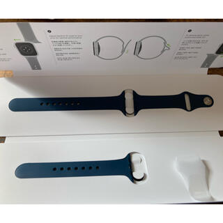 アップルウォッチ(Apple Watch)のAppleWatch スポーツバンド 純正 ネイビー 41ミリ(その他)