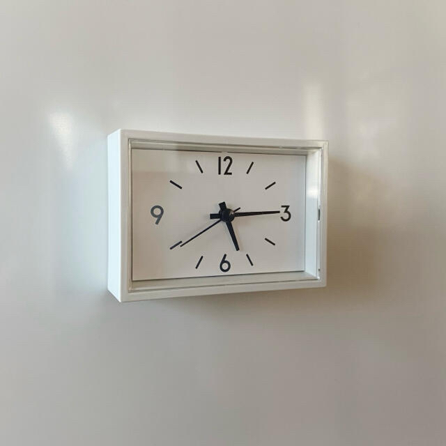 MUJI (無印良品)(ムジルシリョウヒン)の無印良品 駅の時計・ミニ ＭＪ－ＷＣＪＳＭ２ インテリア/住まい/日用品のインテリア小物(置時計)の商品写真