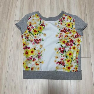 チェスティ(Chesty)のchestyチェスティ スカーフスウェットトップス フラワー 花柄(カットソー(半袖/袖なし))